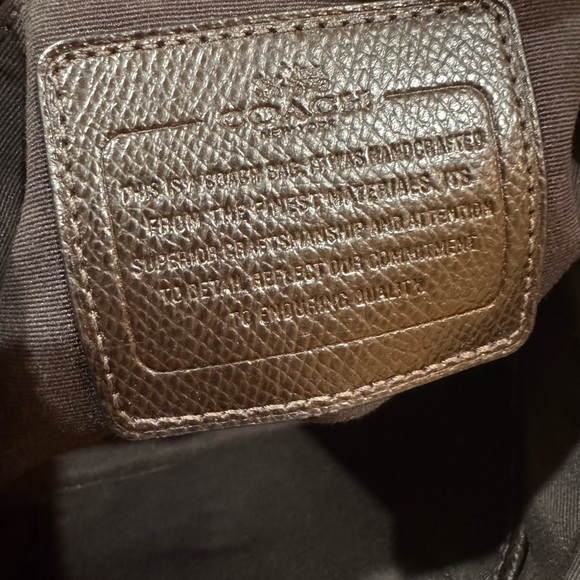 Authentic Coach 35888 patient leather snake skin-like shoulder Bag - Picture 11 of 12